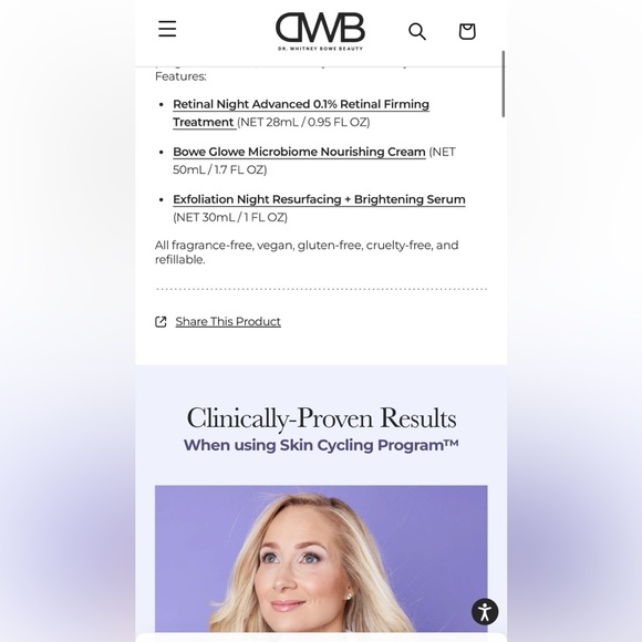 Dr. Whitney Bowe Skincare skin cycling set - Picture 4 of 6